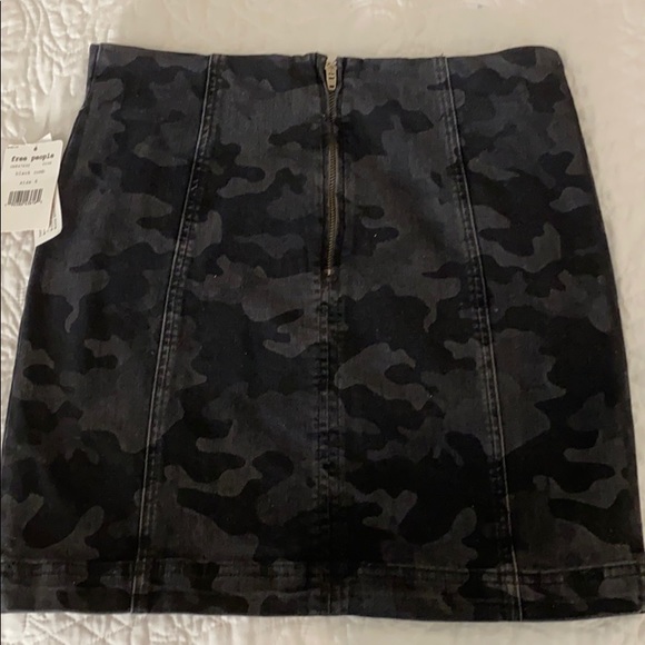 Brand New Free People Camo Skirt - Picture 8 of 10